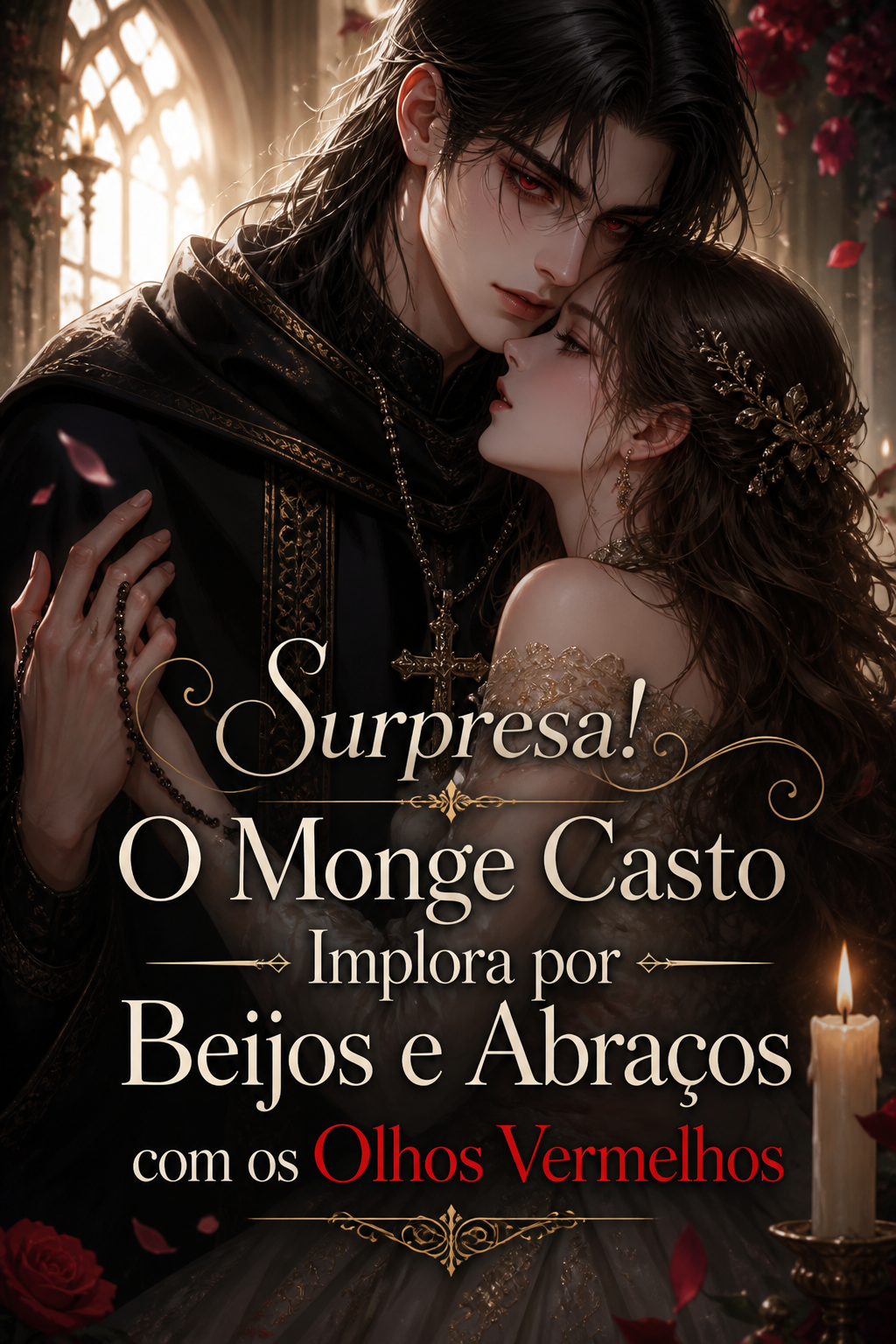 Surpresa! O Monge Casto Implora por Beijos e Abraços com os Olhos Vermelhos