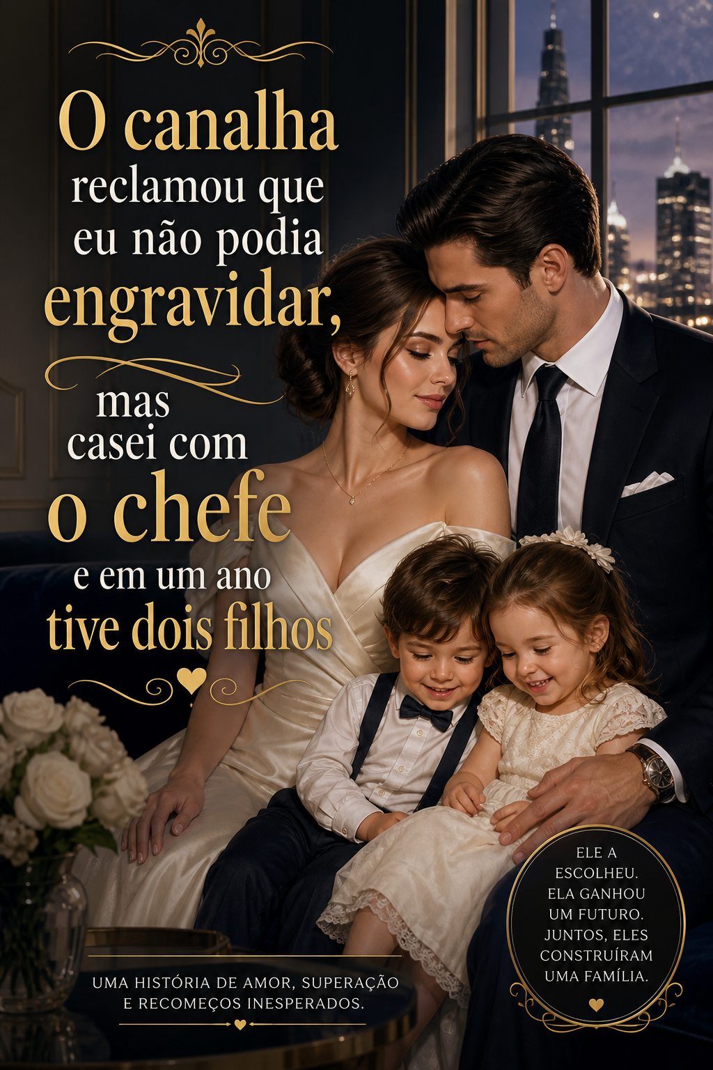 O canalha reclamou que eu não podia engravidar, mas casei com o chefe e em um ano tive dois filhos